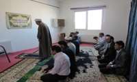 برگزاری نماز جماعت ظهر و عصر با حضور مسئولین ستاد اقامه نماز استان خراسان شمالی